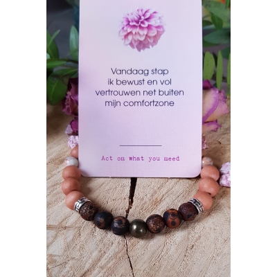 Tibetaanse edelsteenarmband Netstone licht